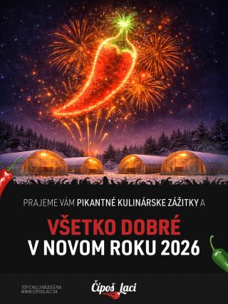 Pikantný Silvester a všetko dobré v novom roku vám praje celý Čípoš Laci team. 🎇🎆